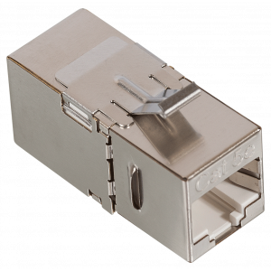 Повторитель портов RJ-45, экранированный, 90 градусов, кат.5E, формата Keystone